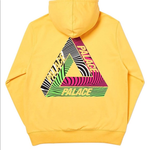 BNWT palace Tri-Tex yellow logo hoodie sweatshirt